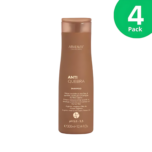 4-Pack of Arvensis Vegan Anti-Breakage Shampoo – 300mL / 10.14 fl oz– Buy now at MKPBR.COM – Worldwide Shipping