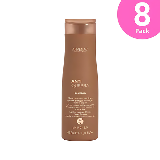 8-Pack Arvensis Vegan Anti-Breakage Shampoo – 300mL / 10.14 fl oz - Buy now at MKPBR.COM – Worldwide Shipping