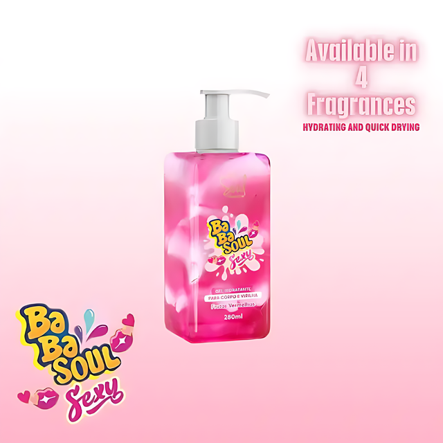 Babasoul Sexy Hydrating Kissable Gel - Choose Your Own Flavour 9.47 fl oz (280ml) – Red Fruits hydrating formula - Buy Now at MKPBR.com