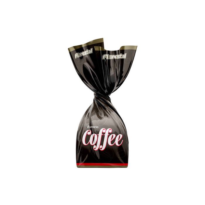 Bonbons durs au café Florestal Express - Emballés individuellement dans un sachet, 500 g (17,6 oz) | Bonbons au café aromatisés NOUVEAU