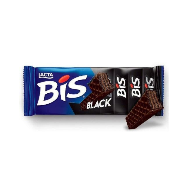4 paquetes de oblea de chocolate Bis Black 4 x 100,8 g (3,5 oz) Lacta