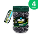 4 Packs Pitted Prunes Pot - 4 x 200g (7.05 oz) - Brasil Frutt