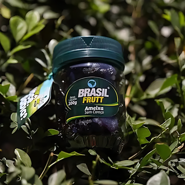8-Pack Pitted Prunes Pot - 8 x 200g (7.05 oz) - Brasil Frutt