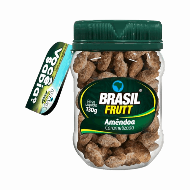 4 Packs Caramelized Chilean Almonds - 4 x 130g (4.59 oz) - Brasil Frutt