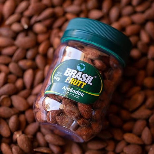 Smoked Almonds - 150g (5.29 oz) - Brasil Frutt