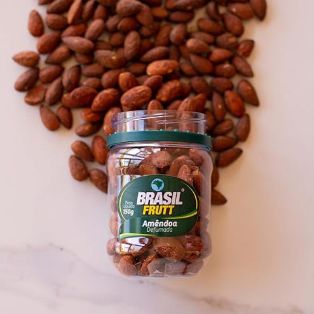 4 Packs Smoked Almonds - 4 x 150g (5.29 oz) - Brasil Frutt