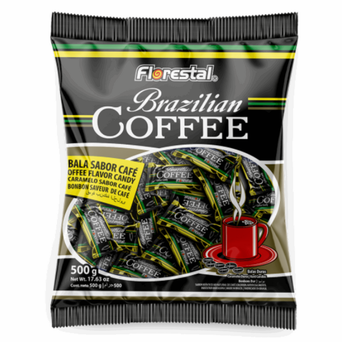 Brazilian Coffee Candy - Florestal - Family Pack 500g - 135 Count MKPBR - Brazilian Brands Worldwide