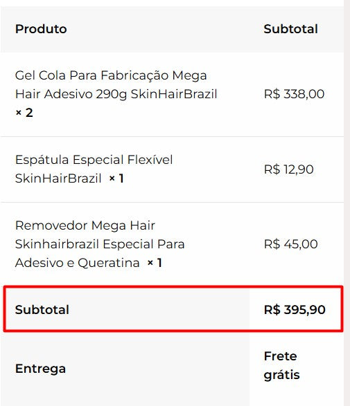 Personal Shopper | Buy from Brazil -items for Megahair - 4 item -  DDP