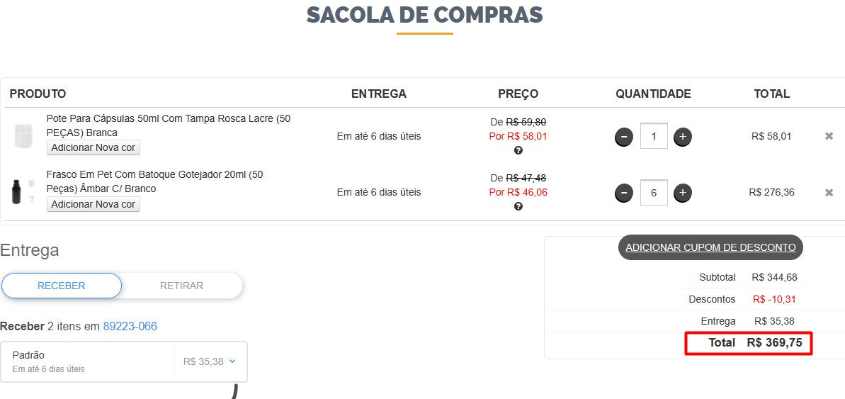 Persönlicher Einkäufer | Kaufen Sie in Brasilien - Plastikflaschen-Sets - 7 Sets (DDP)