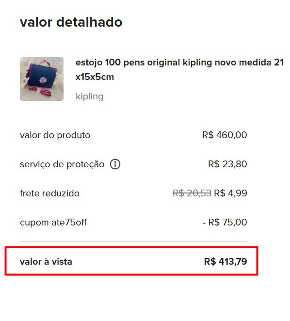 Personal Shopper | Buy from Brazil -estojo 100 pens original kipling - 1 item-  DDP