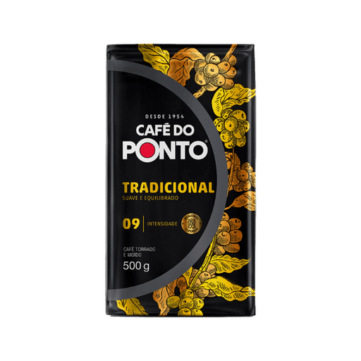 Café Do Ponto Tradicional Roasted Ground Coffee – 500g / 17.6 oz