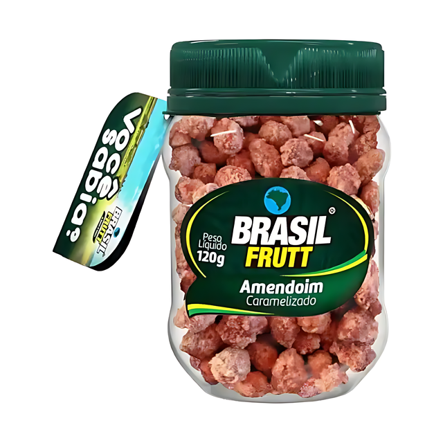 8-Pack Caramelized Peanuts - 8 x 120g (4.23 oz) - Brasil Frutt