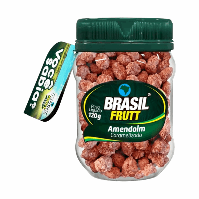 4 Packs Caramelized Peanuts - 4 x 120g (4.23 oz) - Brasil Frutt