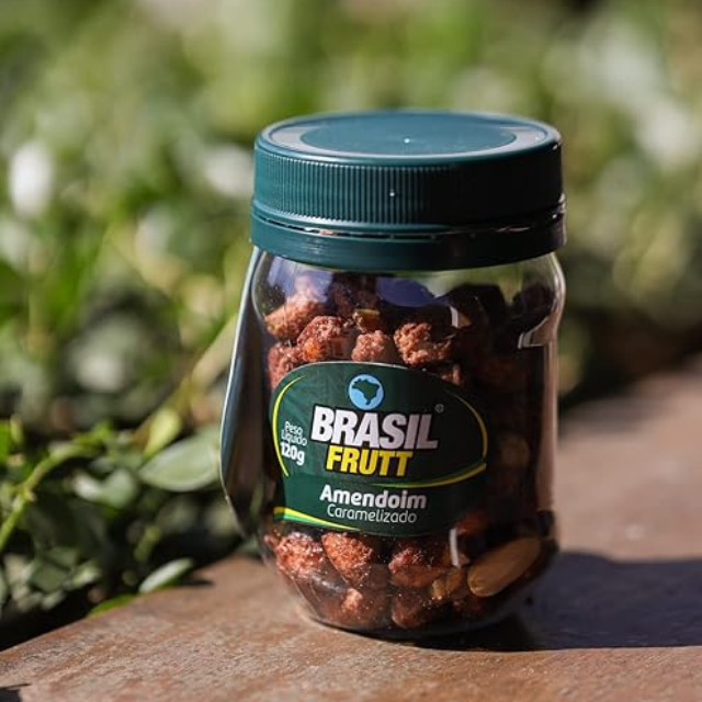 8 Packs Caramelized Peanuts - 8 x 120g (4.23 oz) - Brasil Frutt