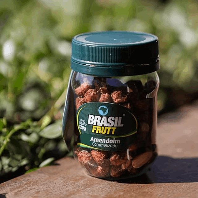 4 Packs Caramelized Peanuts - 4 x 120g (4.23 oz) - Brasil Frutt