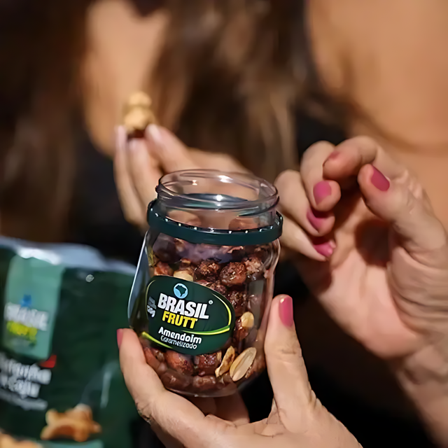 8-Pack Caramelized Peanuts - 8 x 120g (4.23 oz) - Brasil Frutt
