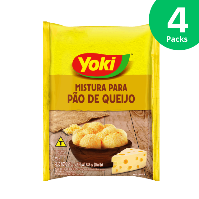 チーズブレッドミックス Yoki 4 パック - 250g (8.8 オンス) x 4