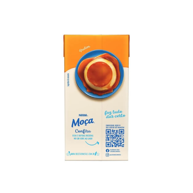 4 paquetes de leche condensada MOÇA Leche condensada sin lactosa - 4 x 395 g (13,9 oz) - Nestlé