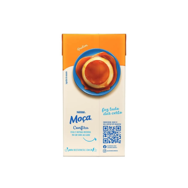 Condensed Milk Leite Condensado MOÇA Zero Lactose - 395g (13.9 oz) - Nestlé