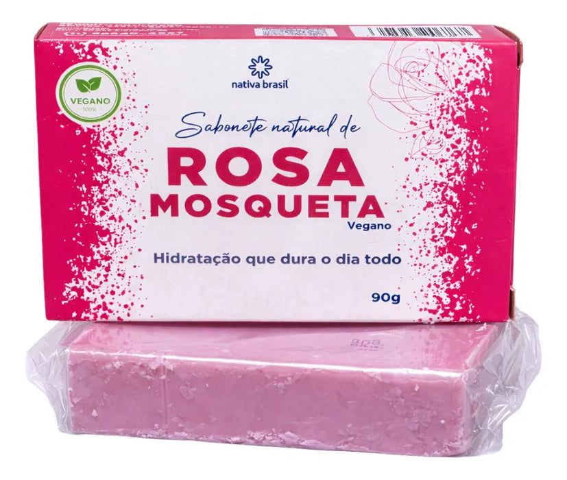 Nativa Brasil Rosehip Natural Bar Soap – 3.17 oz (90 g)