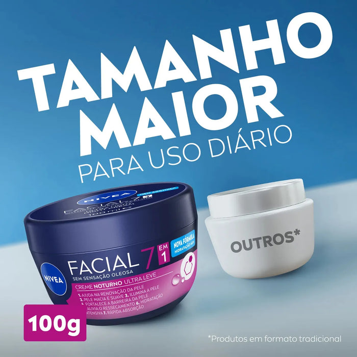 Nivea Ultralight 7-in-1 Night Facial Cream – 3.5 oz (100 g)