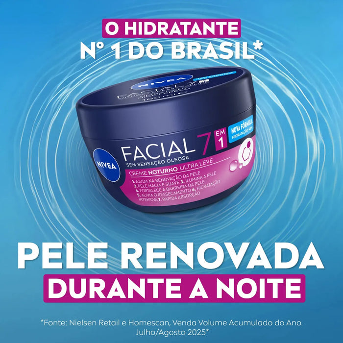 Nivea Ultralight 7-in-1 Night Facial Cream – 3.5 oz (100 g)