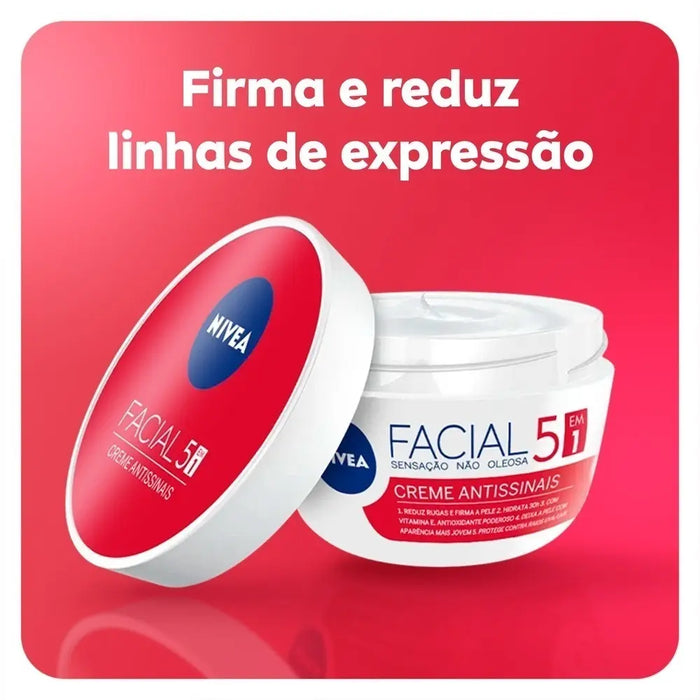 Nivea Anti-Wrinkle 5-in-1 Facial Cream – 3.5 oz (100 g)