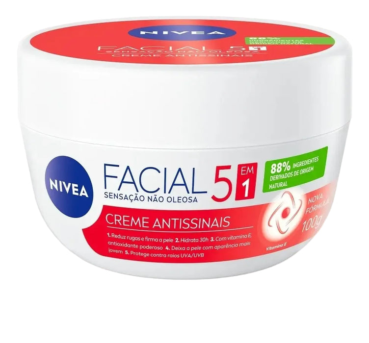 Nivea Anti-Wrinkle 5-in-1 Facial Cream – 3.5 oz (100 g)
