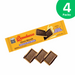 4-Pack Dark Chocolate Biscuit - Bauducco Choco Biscuit Pack - 4 x 80g (2.82 oz)