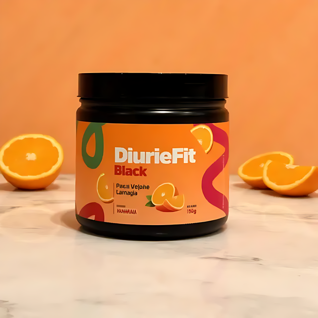 Diurie Fit Black Bloating Reduction Supplement in delicious Orange flavor. – Buy now at MKPBR.COM – Worldwide Shipping