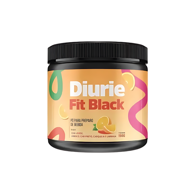 Diurie Fit Black Weight Management Powder – Orange Flavor – 5.29 oz (150 g) – Buy now at MKPBR.COM – Worldwide Shipping