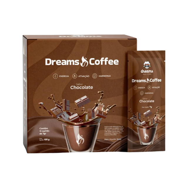 Complément de café thermogénique Dreams Coffee 3.0 – Énergisez et sculptez – 15 sachets individuels, 0,26 oz (7 g) chacun