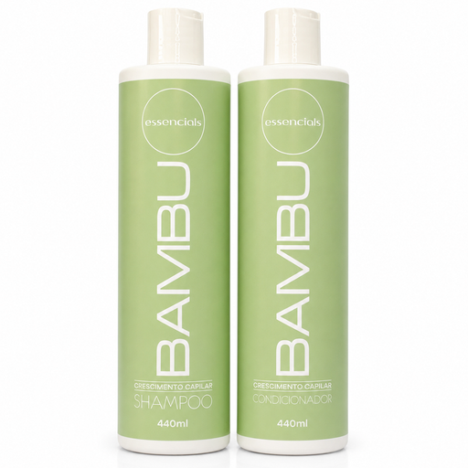 iLike Professional Essencials Bamboo Shampoo & Conditioner Kit – 2 x 14.88 fl oz (440 ml) – official product image 1 – Buy now at MKPBR.COM – Worldwide Shipping