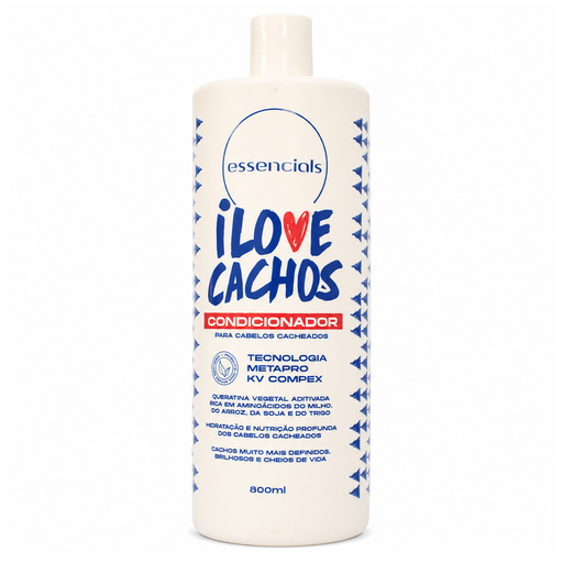 iLike Professional Essencials I Love Cachos Conditioner – 27.05 fl oz (800 ml) – official product image 1 – Buy now at MKPBR.COM – Worldwide Shipping