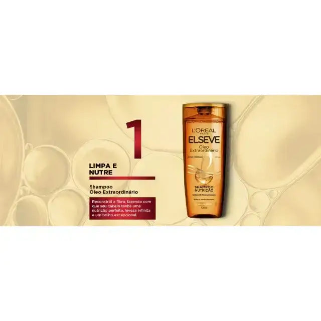 Elseve L'Oréal Paris Extraordinary Oil Nutritive Shampoo, 400ml