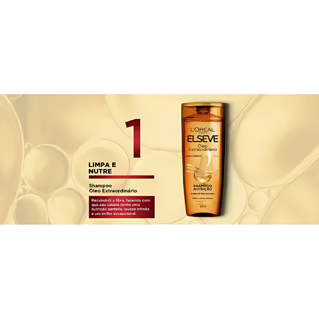 Elseve L'Oréal Paris Extraordinary Oil - Nutritive Shampoo, 400ml (13.5 oz)