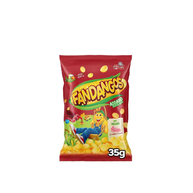 8 paquetes de bocadillos de maíz con sabor a jamón Elma Chips Fandangos - Paquete de 8 x 35 g (1,2 oz)