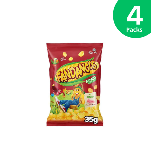 4 Packungen Elma Chips Fandangos Maissnacks mit Schinkengeschmack – 4 x 35 g (1,2 oz) Packung