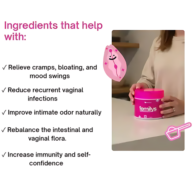 Femilys Natural Feminine Wellness Supplement, 150g, for comprehensive internal balance. – Buy now at MKPBR.COM – Worldwide Shipping