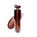 Fran by Franciny Ehlke Lip Bunny Chocolate Brown Shimmer Lip Gloss, Vinyl Shine & Hydration – 0.18 oz (5 g) gloss swatch showing mirror texture – Buy now at MKPBR.COM – Worldwide Shipping