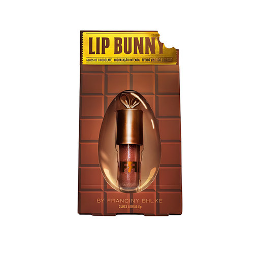 Fran by Franciny Ehlke Lip Bunny Chocolate Brown Shimmer Lip Gloss, Vinyl Shine & Hydration – 0.18 oz (5 g) hero product image – Buy now at MKPBR.COM – Worldwide Shipping