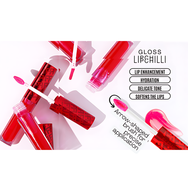Fran by Franciny Ehlke LipChilli Plumping Lip Gloss, Instant Shine & Hydration – 0.16 oz (4.5 g) compact travel size gloss – Buy now at MKPBR.COM – Worldwide Shipping