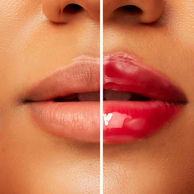 Fran by Franciny Ehlke LipChilli Plumping Lip Gloss, Instant Shine & Hydration – 0.16 oz (4.5 g) lips wearing gloss close-up – Buy now at MKPBR.COM – Worldwide Shipping