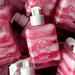 Hotflowers Blow Girl Intimate Aromatic Gel Strawberry & Cream 320ml – A close-up view of multiple bottles, showcasing the appealing pink and white swirled texture of the intimate gel for enhanced visibility – Buy now at MKPBR.COM – Worldwide Shipping.