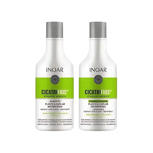 INOAR CICATRIFIOS Hair Treatment Kit - Shampoo & Conditioner (8.45 oz / 250 ml)