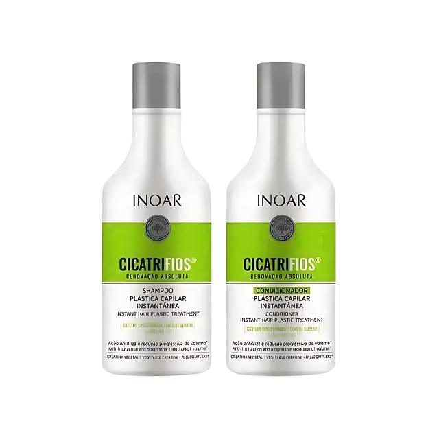 INOAR CICATRIFIOS Hair Treatment Kit - Shampoo & Conditioner (8.45 oz / 250 ml)