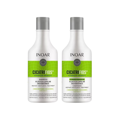 INOAR CICATRIFIOS Hair Treatment Kit - Shampoo & Conditioner (8.45 oz / 250 ml)