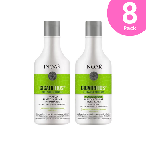 INOAR CICATRIFIOS Hair Treatment Kit - Shampoo & Conditioner (8.45 oz / 250 ml)