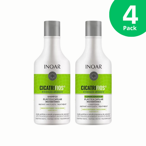 INOAR CICATRIFIOS Hair Treatment Kit - Shampoo & Conditioner (8.45 oz / 250 ml)