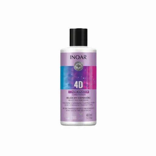 Inoar 4D Beauty Condicioner - Hydrating and Anti-Frizz Condicioner, 13.5 fl oz (400 ml). Buy now at MKPBR.COM – Worldwide Shipping